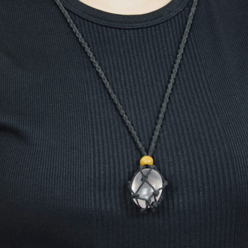 Kamień Różowy Kwarc na czarnym sznurku__.jpg