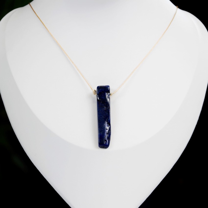 Naturalny kamień Lazuryt na nitce regulowanej