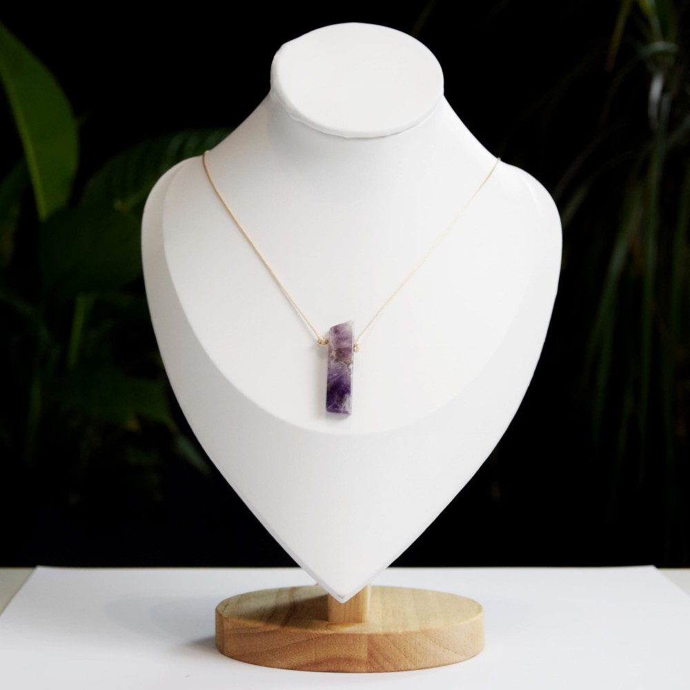 Naturalny kamień Ametyst na nitce regulowanej