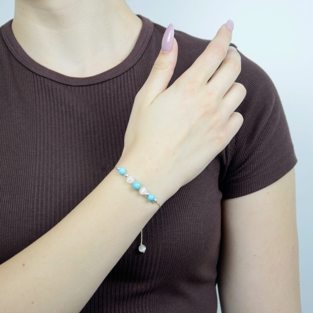 Bransoletka Selenit Turkus na sznurku