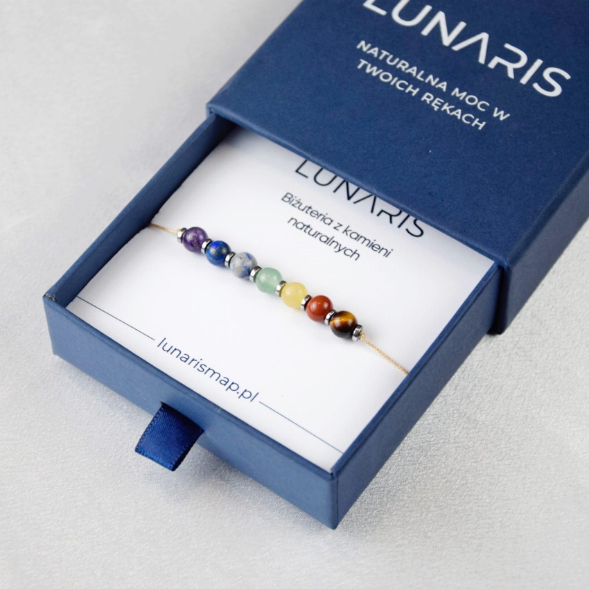 Bransoletka 7 czakr na sznurku