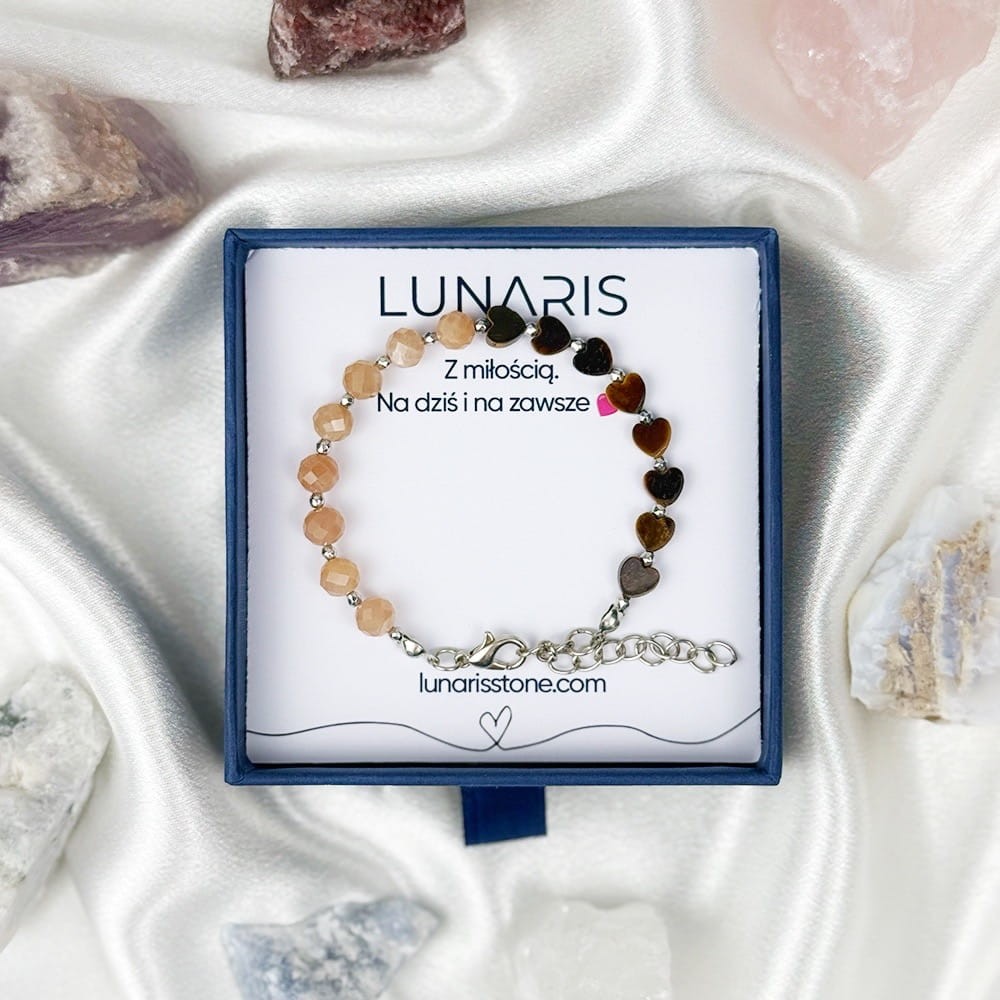 Kamień Słoneczny Tygrysie Oko bransoletka na łańcuszku.jpg