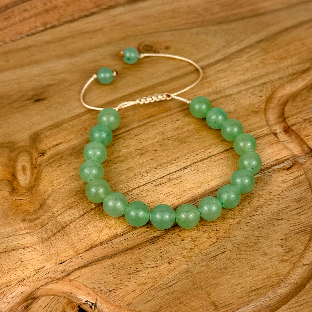 Bransoletka AWENTURYN 8 mm na sznurku