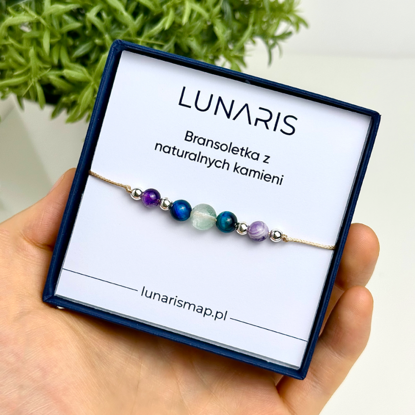 Ametyst - Tygrysie oko - Fluoryt