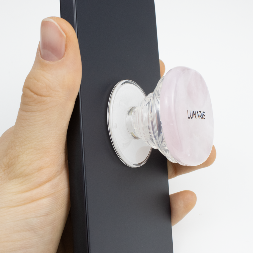 Uchwyt na telefon z Różowego Kwarcu