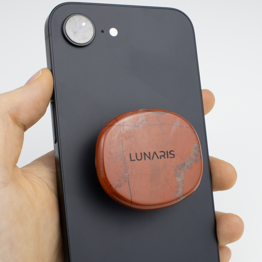 Uchwyt na telefon z Jaspisu Czerwonego