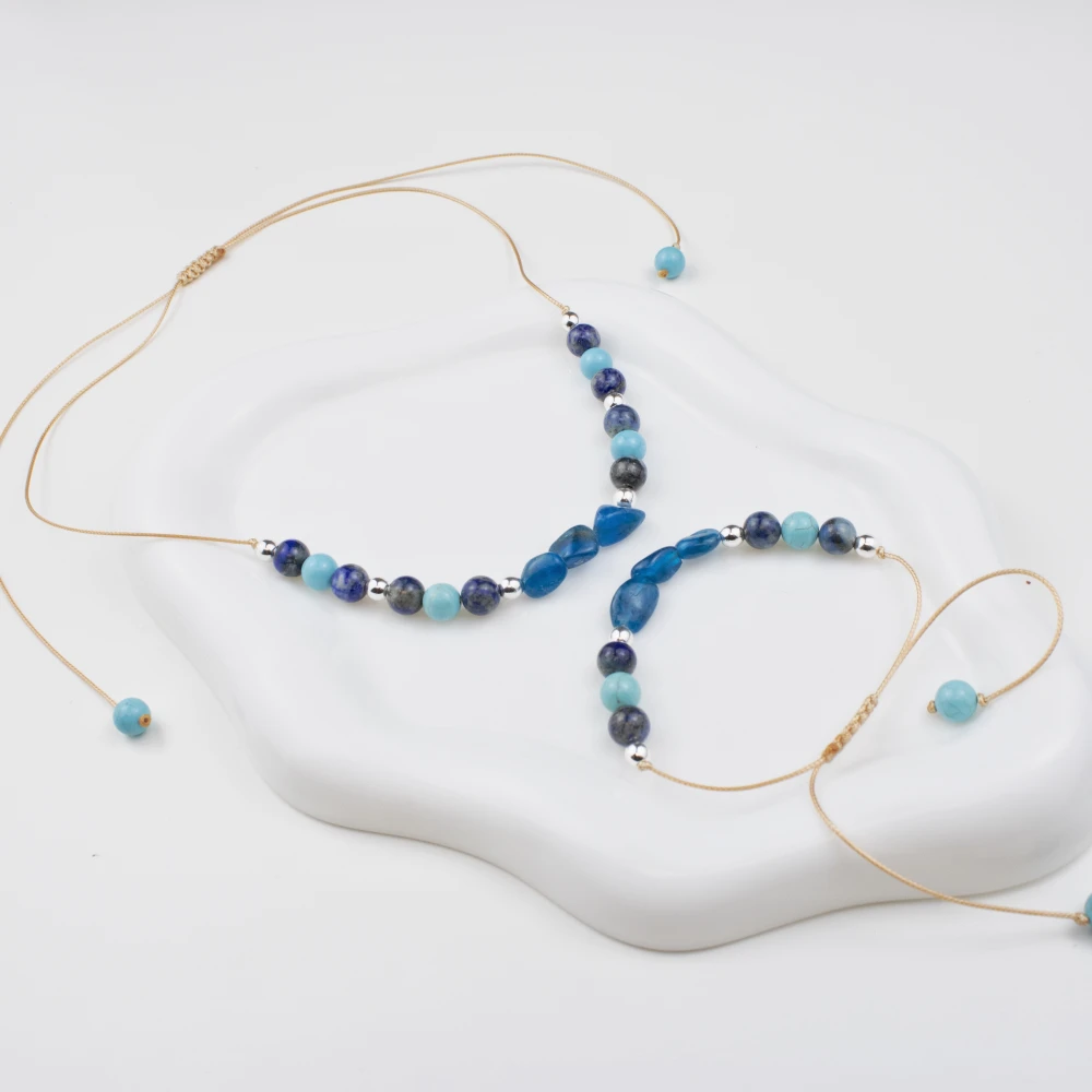 Zestaw - Apatyt Turkus Lapis Lazuli