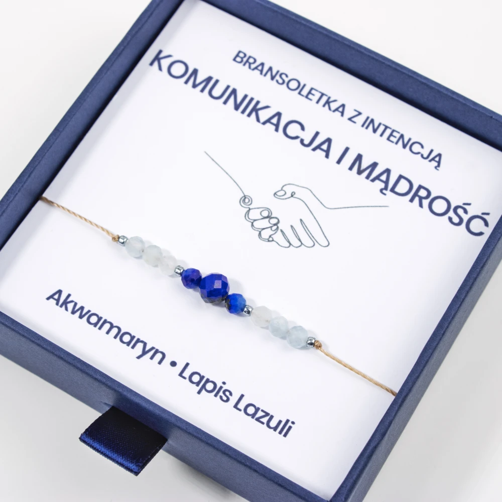 Komunikacja i Mądrość - Akwamaryn i Lapis Lazuli