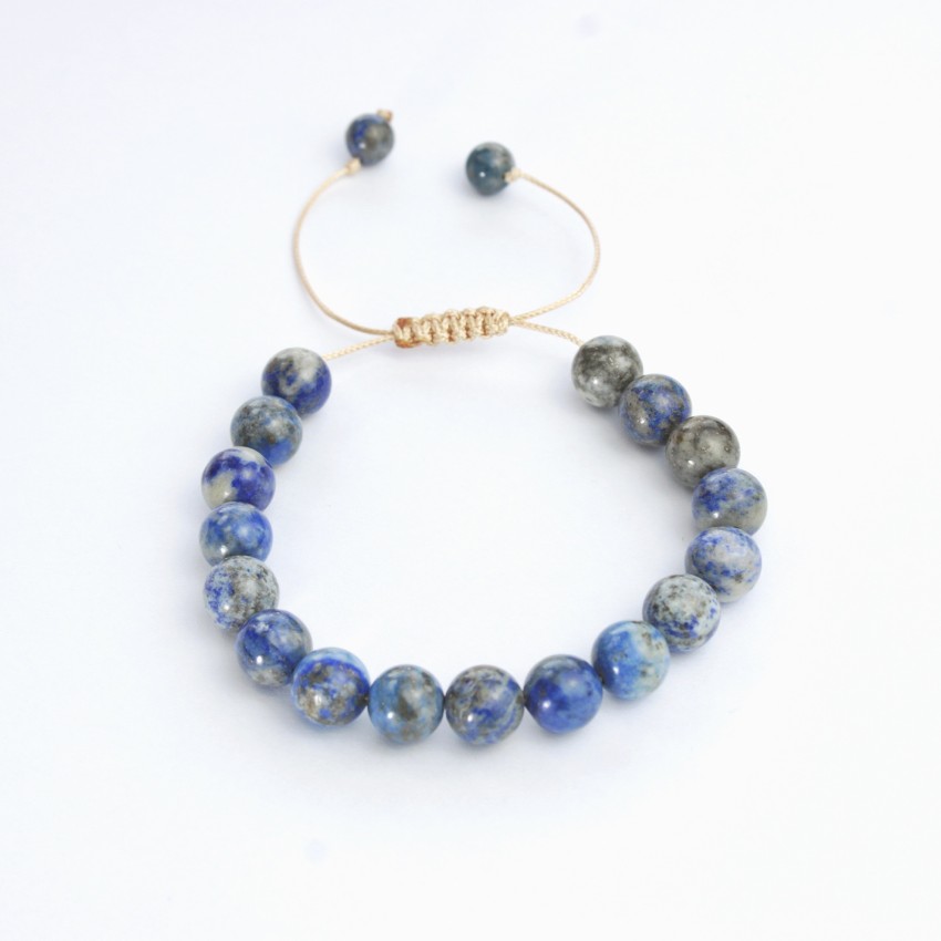 Bransoletka Lapis Lazuli 8 mm na sznurku
