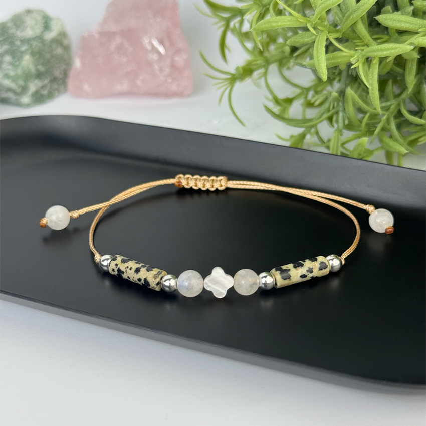 Bransoletka Kamień Księżycowa JASPIS DALMATYŃSKI Perła_.png