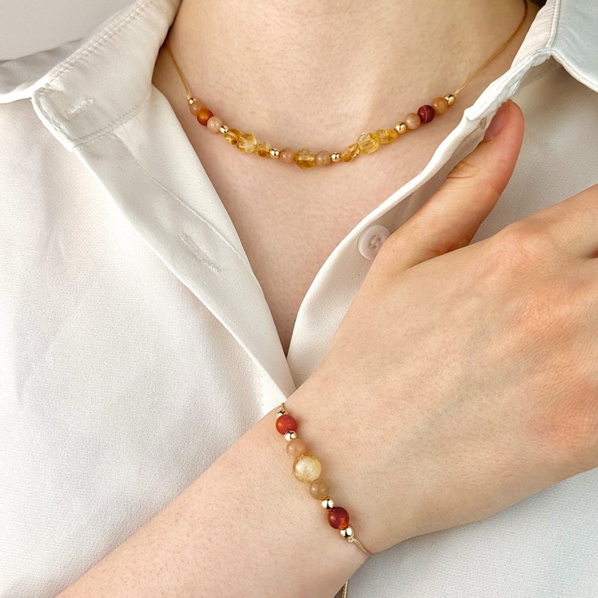 Zestaw - Kamień Sloneczny Cytryn Karneol.jpg