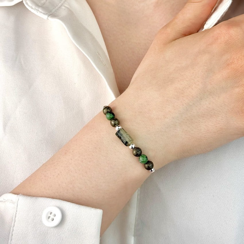 Bransoletka - Prehnit Epidot Piryt.jpg