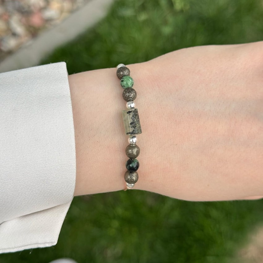 Bransoletka - Prehnit Epidot Piryt.jpg