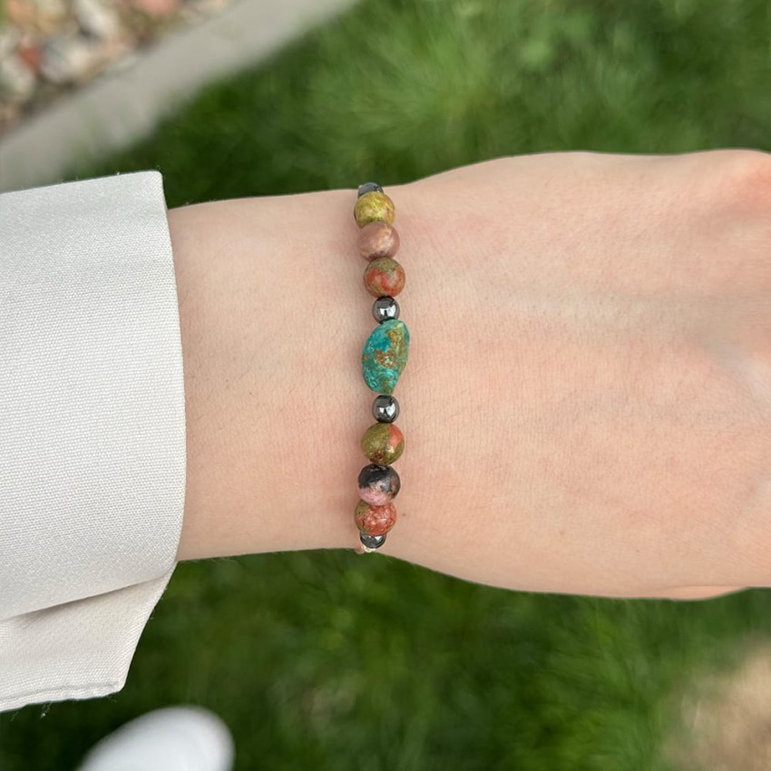 Bransoletka - Rodonit Unakit Turkus.jpg