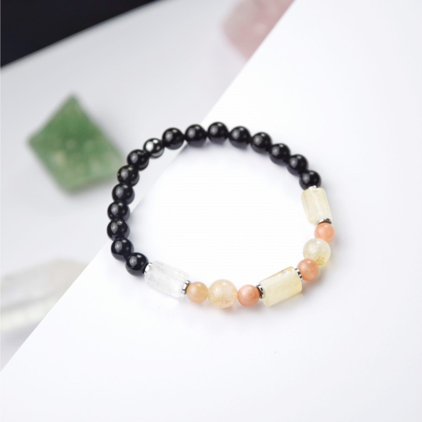 Bransoletka Obsydian Cytryn Kamień Sloneczny.JPG