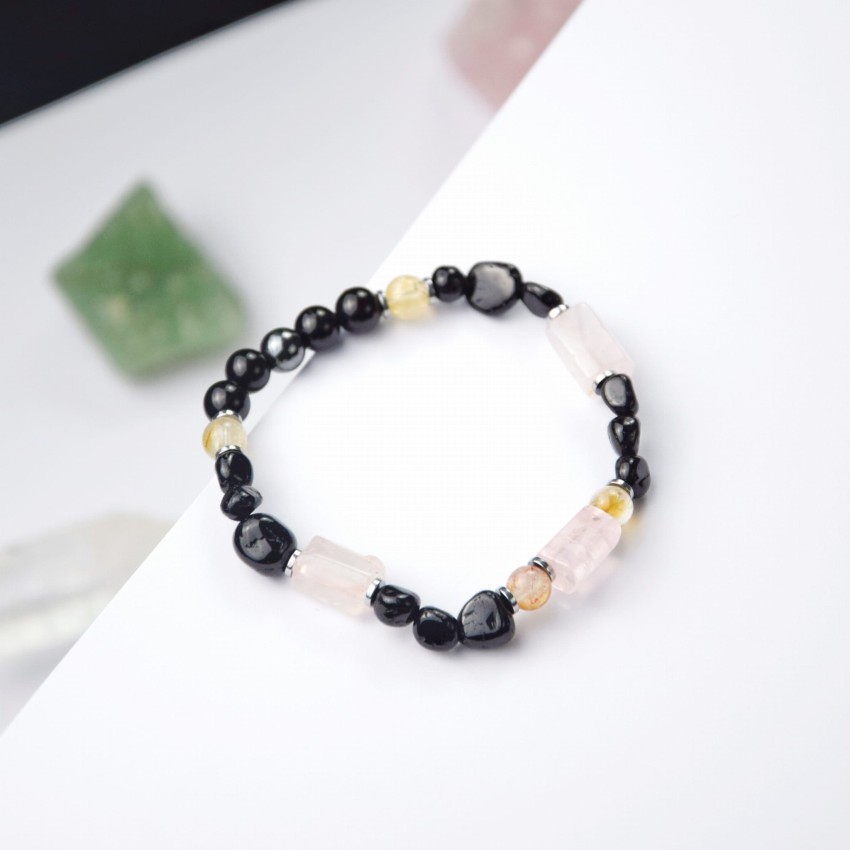 Bransoletka Turmalin Różowy Kwarc Cytryn.JPG