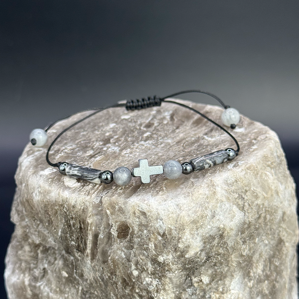 Szary Jaspis Labradoryt bransoletka męska.png