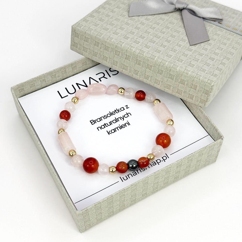 Różowy Kwarc Karneol